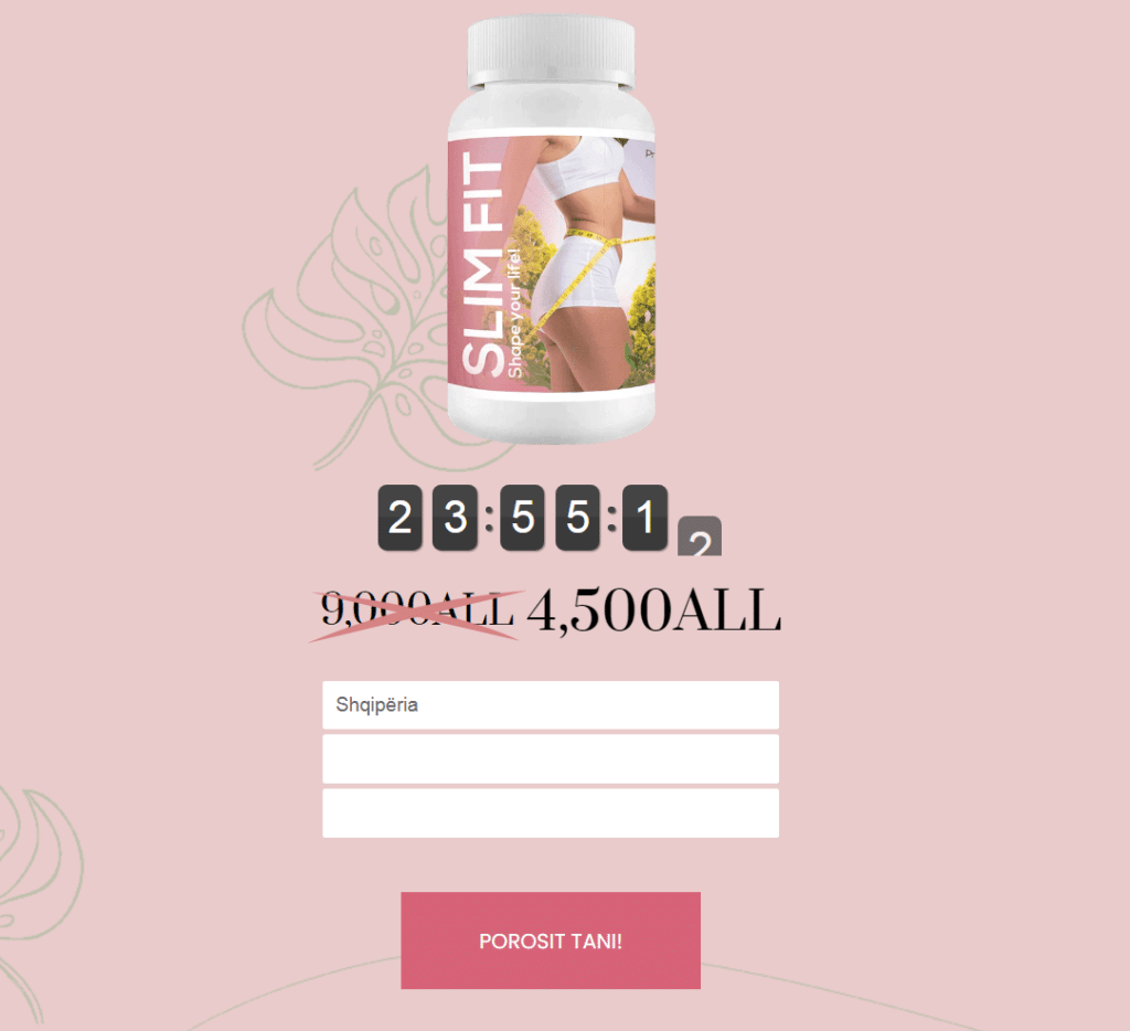 Slim fit slimfit Kapsulë, Rishikime, Çmimi, Punimet, Përfitimet, Blini